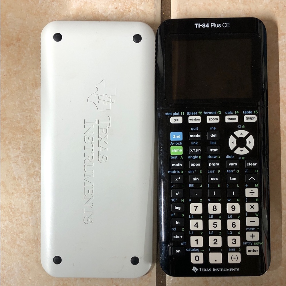 Texas Instruments TI-84 Plus CE in Black and White